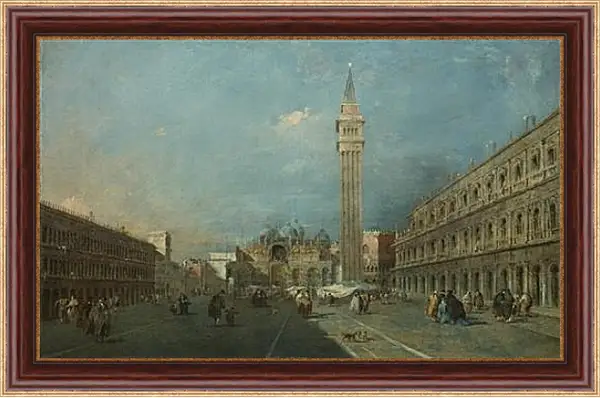 Картина в раме - Piazza San Marco. Франческо Гварди Картина в раме - Piazza San Marco. Франческо Гварди