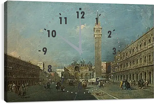 Часы картина - Piazza San Marco. Франческо Гварди Часы картина - Piazza San Marco. Франческо Гварди