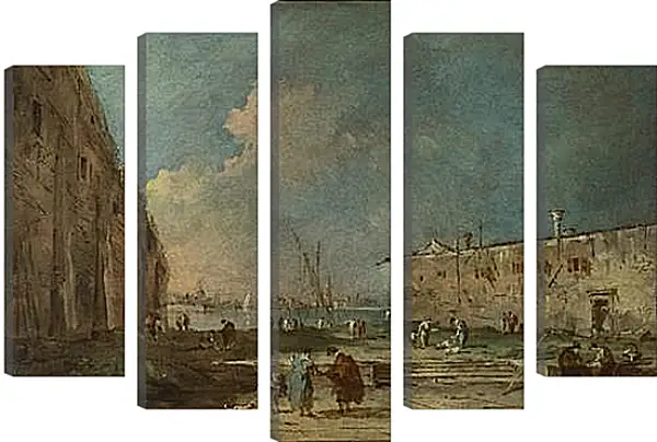 Модульная картина - A View near Venice. Франческо Гварди Модульная картина - A View near Venice. Франческо Гварди