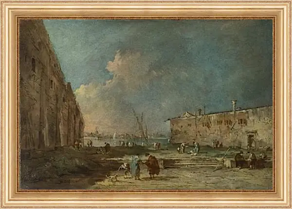 Картина в раме - A View near Venice. Франческо Гварди Картина в раме - A View near Venice. Франческо Гварди