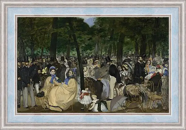 Картина в раме - Music in the Tuileries Gardens. Эдуард Мане Картина в раме - Music in the Tuileries Gardens. Эдуард Мане