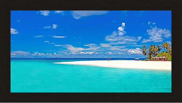 Картина в раме - Море и пляж Картина в раме - Море и пляж
