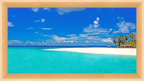 Картина в раме - Море и пляж Картина в раме - Море и пляж