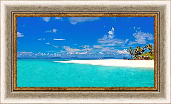 Картина в раме - Море и пляж Картина в раме - Море и пляж