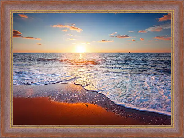 Картина в раме - Море, пляж,закат Картина в раме - Море, пляж,закат