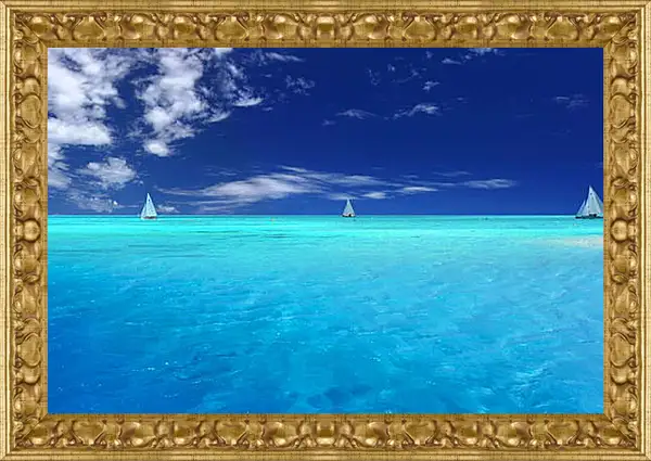 Картина в раме - Небо и море Картина в раме - Небо и море