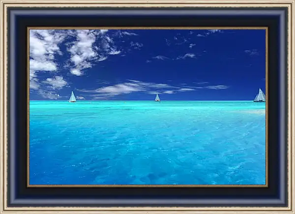Картина в раме - Небо и море Картина в раме - Небо и море
