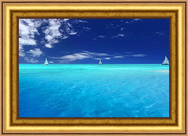 Картина в раме - Небо и море Картина в раме - Небо и море