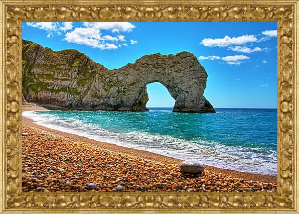 Картина в раме - Скалы, море Картина в раме - Скалы, море