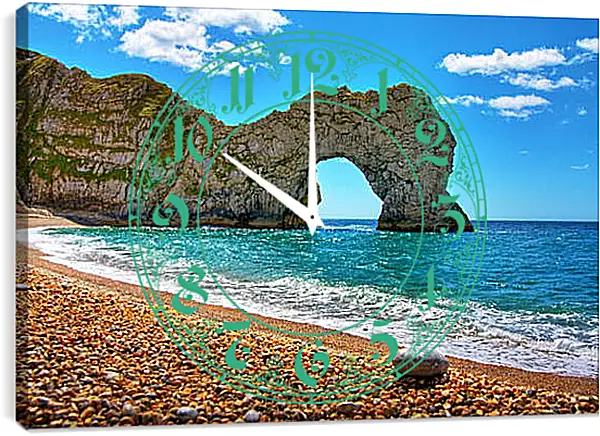 Часы картина - Скалы, море Часы картина - Скалы, море