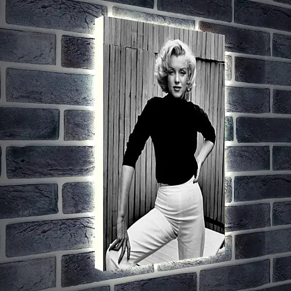 Лайтбокс световая панель - Мерилин Монро в белых брюках (Marilyn Monroe) Лайтбокс световая панель - Мерилин Монро в белых брюках (Marilyn Monroe)