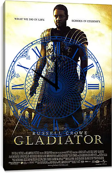 Часы картина - Gladiator Часы картина - Gladiator