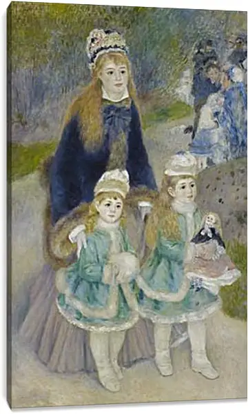 Постер на подрамнике - Madame Georges Charpentier and Her Children at park. Пьер Огюст Ренуар Постер на подрамнике - Madame Georges Charpentier and Her Children at park. Пьер Огюст Ренуар