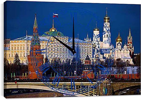 Часы картина - Московский Кремль Часы картина - Московский Кремль