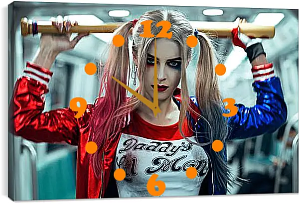 Часы картина - Харли Квинн (Harley Quinn) Часы картина - Харли Квинн (Harley Quinn)
