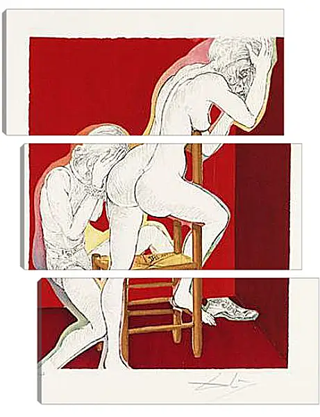 Модульная картина - Three plays by the Marquis de Sade. Сальвадор Дали Модульная картина - Three plays by the Marquis de Sade. Сальвадор Дали