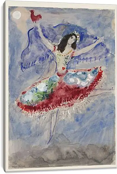 Постер на подрамнике - Zemphira, costume design for Aleko (4). (Земфира, дизайн костюмов для Алеко 4) Марк Шагал Постер на подрамнике - Zemphira, costume design for Aleko (4). (Земфира, дизайн костюмов для Алеко 4) Марк Шагал