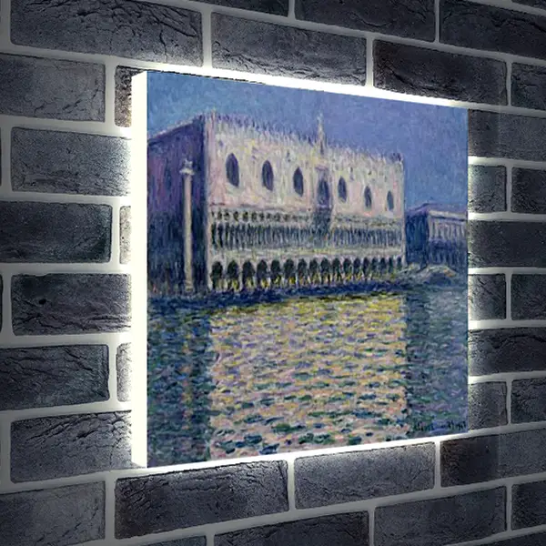 Лайтбокс световая панель - Palazzo Ducale. Клод Моне Лайтбокс световая панель - Palazzo Ducale. Клод Моне