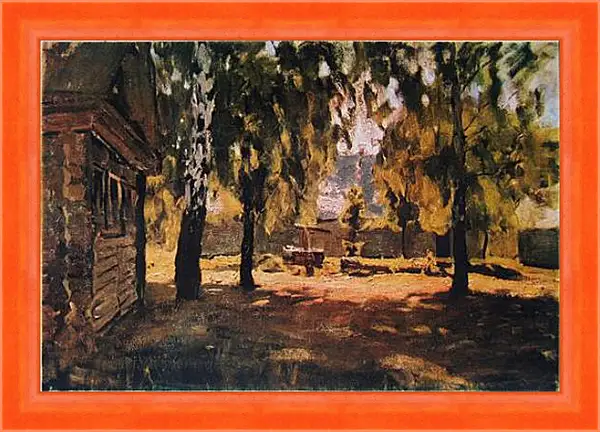 Картина в раме - Дворик. Левитан Исаак Картина в раме - Дворик. Левитан Исаак