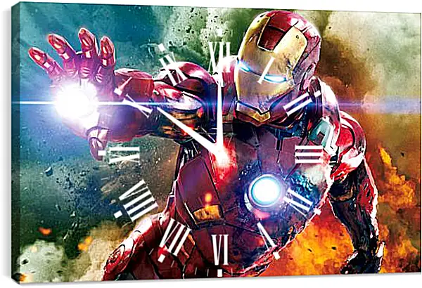 Часы картина - Iron Man Часы картина - Iron Man