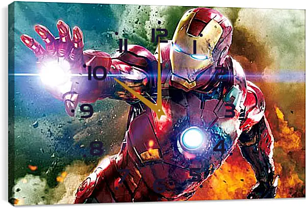 Часы картина - Железный человек. Iron Man Часы картина - Железный человек. Iron Man