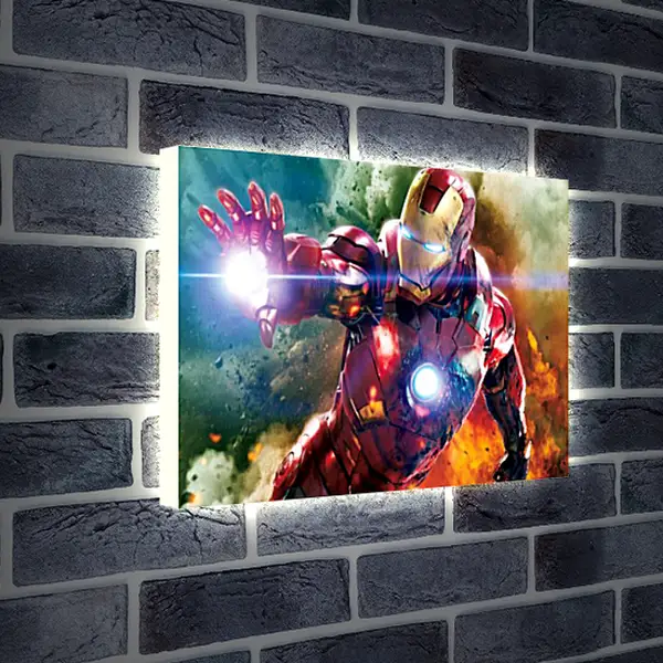 Лайтбокс световая панель - Железный человек. Iron Man Лайтбокс световая панель - Железный человек. Iron Man