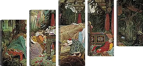 Модульная картина - Спящая царевна. Виктор Васнецов Модульная картина - Спящая царевна. Виктор Васнецов