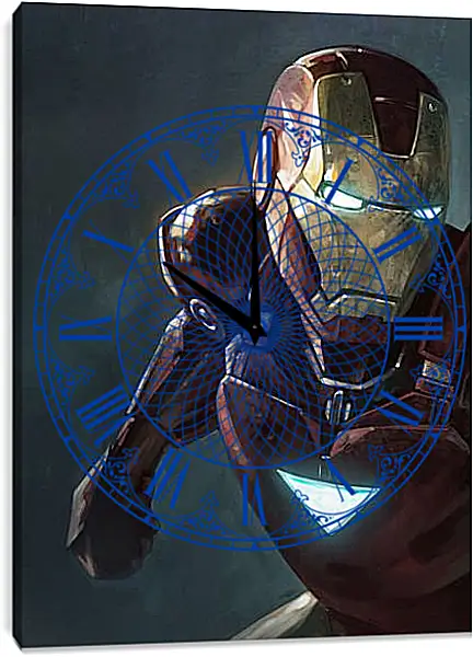 Часы картина - Железный человек. Iron Man Часы картина - Железный человек. Iron Man