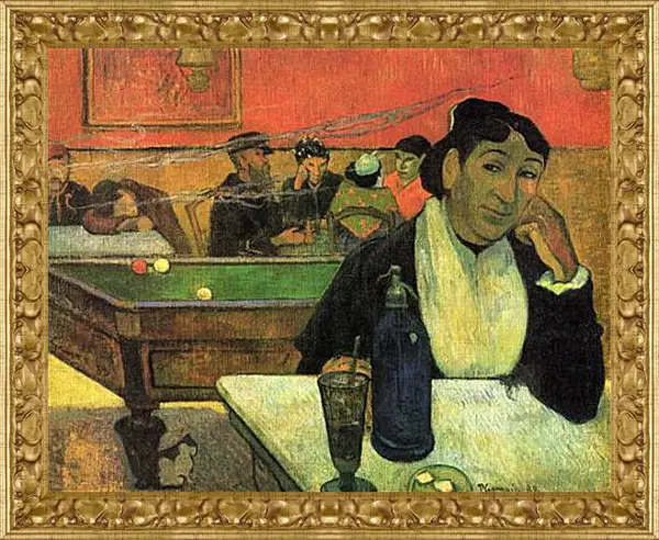 Картина в раме - Cafe de Nuit, Arles Catala Картина в раме - Cafe de Nuit, Arles Catala