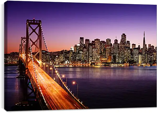 Постер на подрамнике - Golden Gate Bridge SanFrancisco Постер на подрамнике - Golden Gate Bridge SanFrancisco