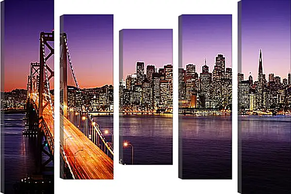 Модульная картина - Golden Gate Bridge SanFrancisco Модульная картина - Golden Gate Bridge SanFrancisco