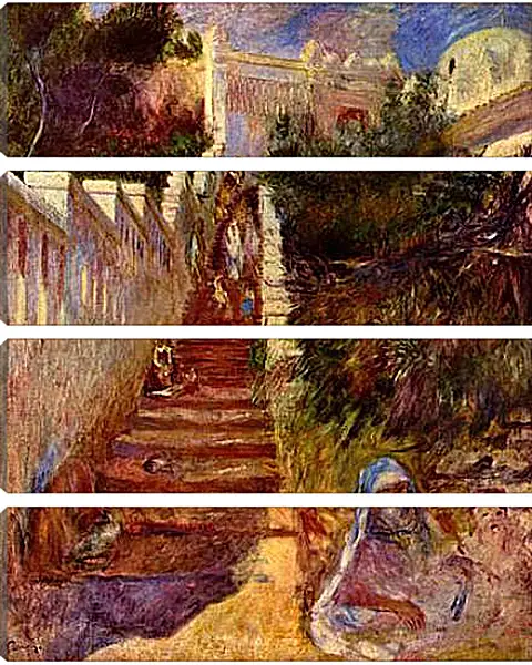 Модульная картина - Treppe in Algier. Пьер Огюст Ренуар Модульная картина - Treppe in Algier. Пьер Огюст Ренуар