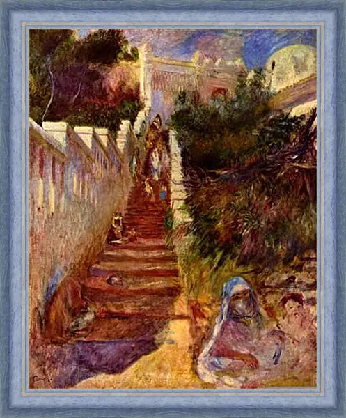 Картина в раме - Treppe in Algier. Пьер Огюст Ренуар Картина в раме - Treppe in Algier. Пьер Огюст Ренуар