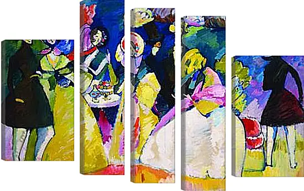 Модульная картина - gruppo in crinolino. Кандинский Василий Модульная картина - gruppo in crinolino. Кандинский Василий