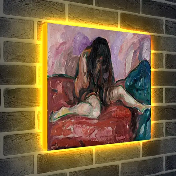 Лайтбокс световая панель - Weeping Nude. Эдвард Мун Лайтбокс световая панель - Weeping Nude. Эдвард Мун