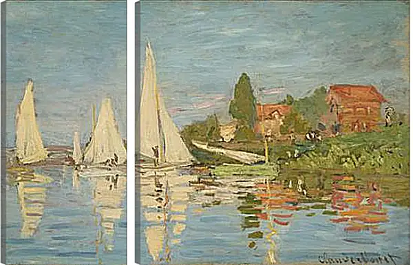 Модульная картина - Regatta at Argenteuil. Клод Моне Модульная картина - Regatta at Argenteuil. Клод Моне