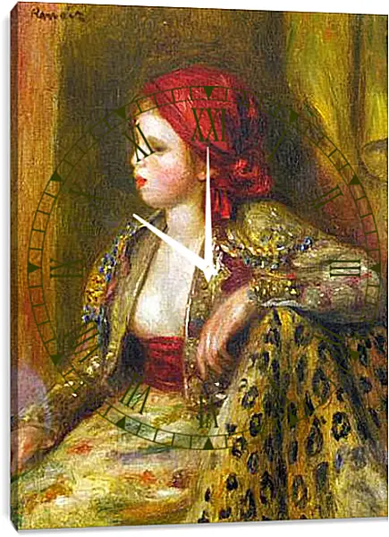 Часы картина - Odalisque. Пьер Огюст Ренуар Часы картина - Odalisque. Пьер Огюст Ренуар