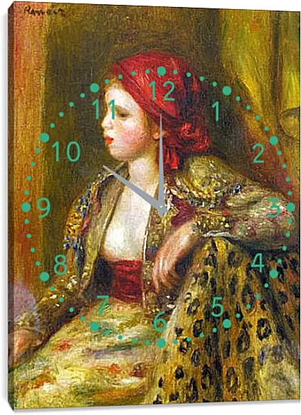 Часы картина - Odalisque. Пьер Огюст Ренуар Часы картина - Odalisque. Пьер Огюст Ренуар