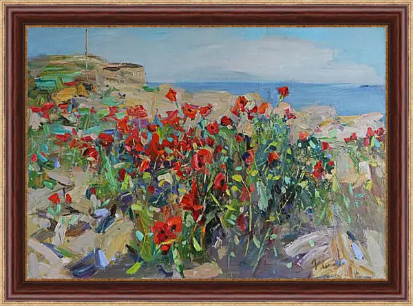 Картина в раме - Маки арт Картина в раме - Маки арт