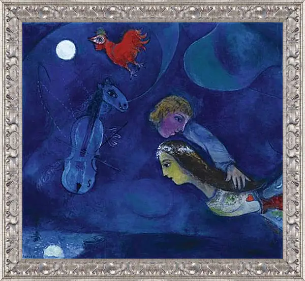 Картина в раме - COQ ROUGE DANS LA NUIT Картина в раме - COQ ROUGE DANS LA NUIT