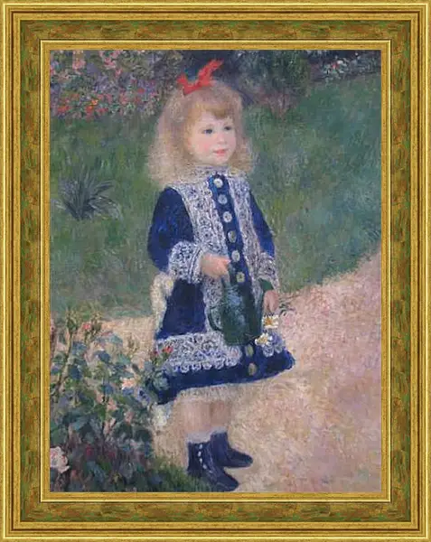 Картина в раме - A Girl With a Watering Can. Пьер Огюст Ренуар Картина в раме - A Girl With a Watering Can. Пьер Огюст Ренуар