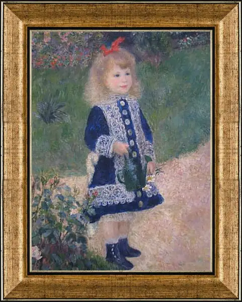 Картина в раме - A Girl With a Watering Can. Пьер Огюст Ренуар Картина в раме - A Girl With a Watering Can. Пьер Огюст Ренуар
