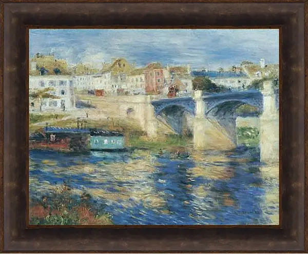 Картина в раме - Le Pont de Chatou. Пьер Огюст Ренуар Картина в раме - Le Pont de Chatou. Пьер Огюст Ренуар