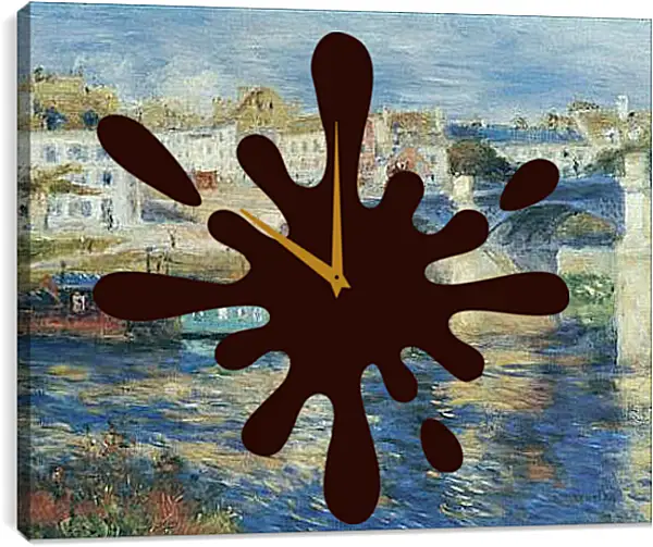Часы картина - Le Pont de Chatou. Пьер Огюст Ренуар Часы картина - Le Pont de Chatou. Пьер Огюст Ренуар