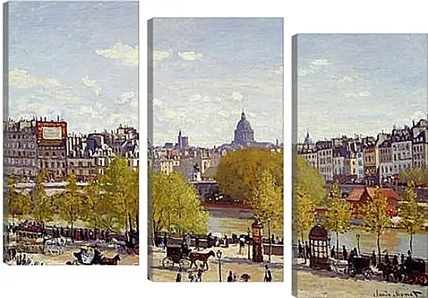 Модульная картина - Quai du Louvre. Клод Моне Модульная картина - Quai du Louvre. Клод Моне