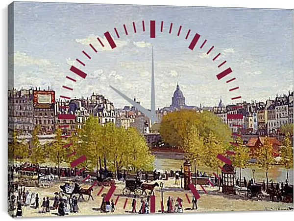 Часы картина - Quai du Louvre. Клод Моне Часы картина - Quai du Louvre. Клод Моне
