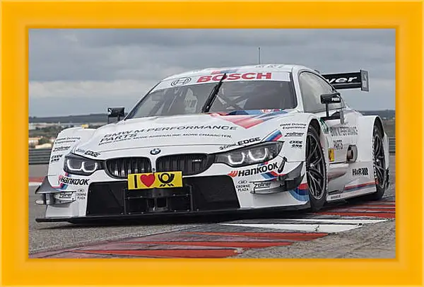 Картина в раме - BMW 4 DTM (БМВ 4 ДТМ) Картина в раме - BMW 4 DTM (БМВ 4 ДТМ)