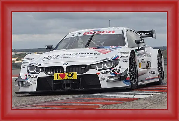 Картина в раме - BMW 4 DTM (БМВ 4 ДТМ) Картина в раме - BMW 4 DTM (БМВ 4 ДТМ)