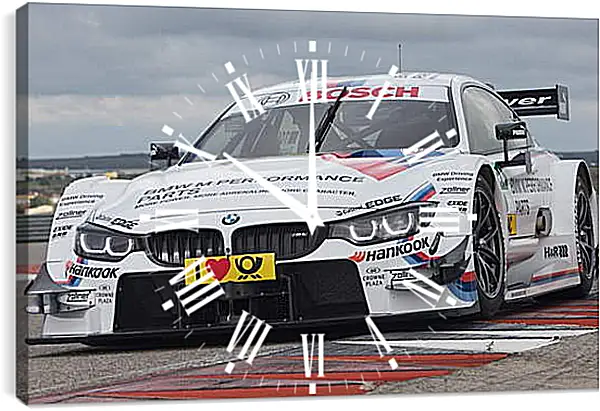 Часы картина - BMW 4 DTM (БМВ 4 ДТМ) Часы картина - BMW 4 DTM (БМВ 4 ДТМ)
