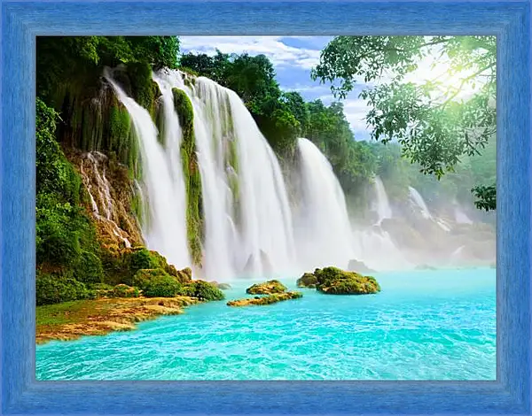 Картина в раме - Голубая вода Картина в раме - Голубая вода